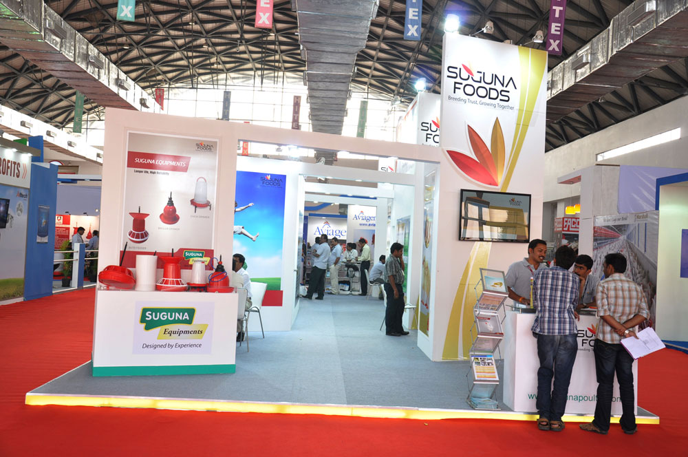 suguna foods stall at poultry india 2012